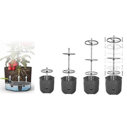 Plastkon Tomato kvetináč na paradajky 29 cm antracitová 4