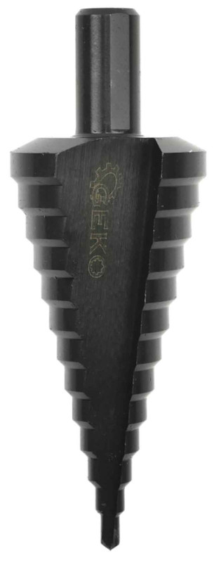 Vrták stupňovitý 4-39 mm do plechu, HSS TiAIN krok 3mm, rovná drážka, GEKO 2
