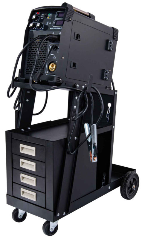 Mobilný vozík pre zváračov, 4 zásuvky, GEKO 9