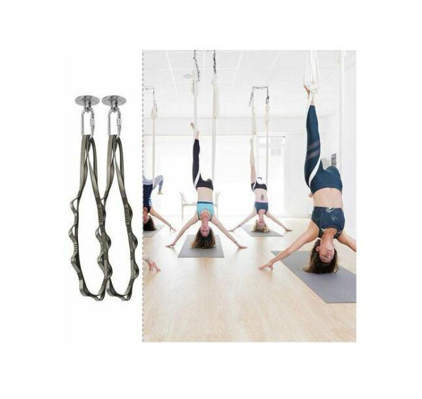 Yoga Hammock sieť na jogu svetlo modrá 1