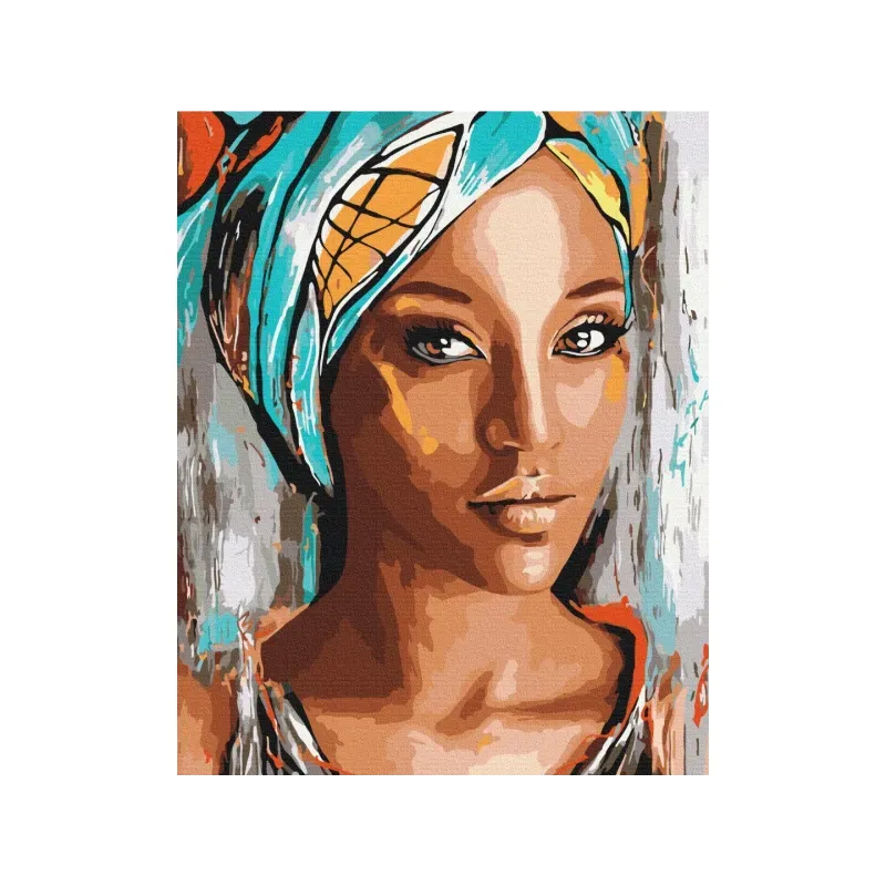 Maľovanie podľa čísel AFRICAN WOMAN, na ráme, 40x50cm, 801022903