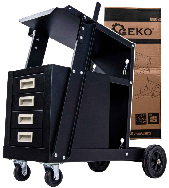 Mobilný vozík pre zváračov, 4 zásuvky, GEKO 15
