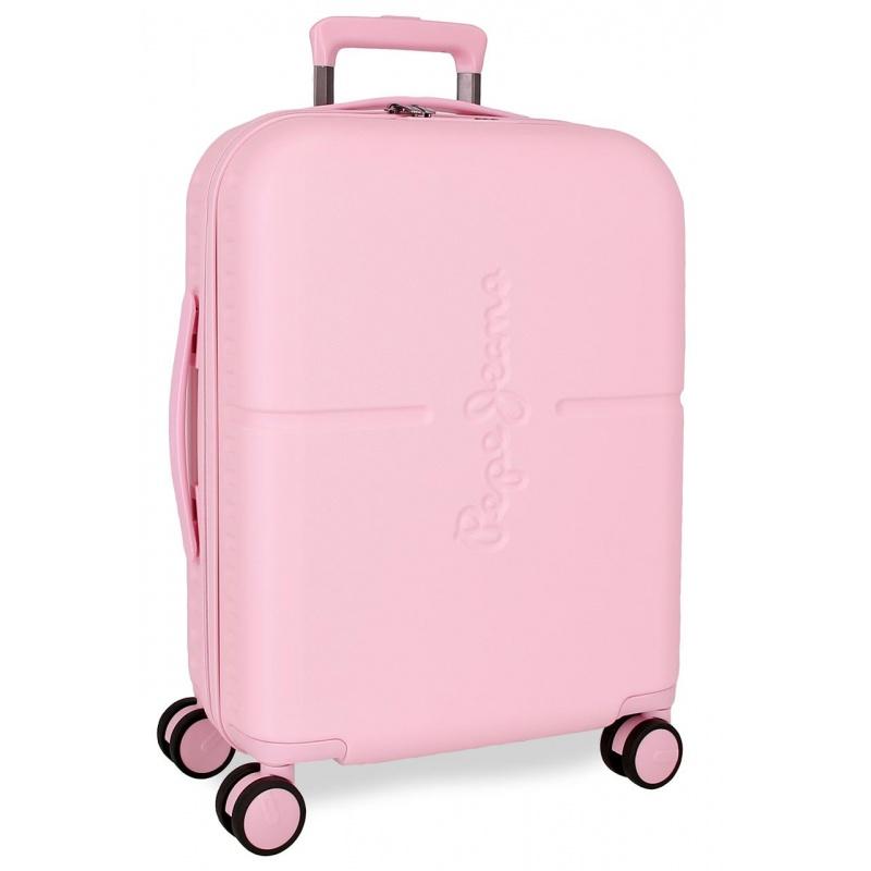 PEPE JEANS Highlight Light Pink, ABS Cestovný kufor, 55x40x20cm, 37L, 768912C (small)