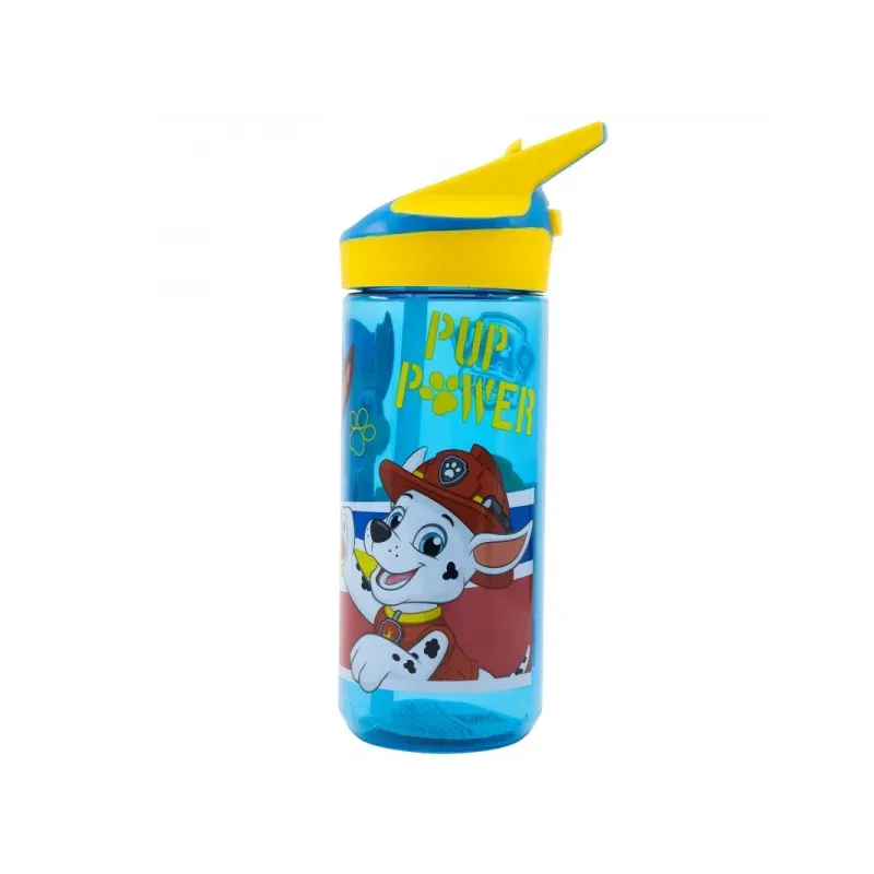 Plastová fľaša s výsuvnou slamkou PAW PATROL, Tritan 620ml, 74697