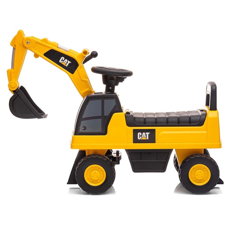 Detské odrážadlo rýpadlo so zvukom CAT Excavator Milly Mally žlté 2
