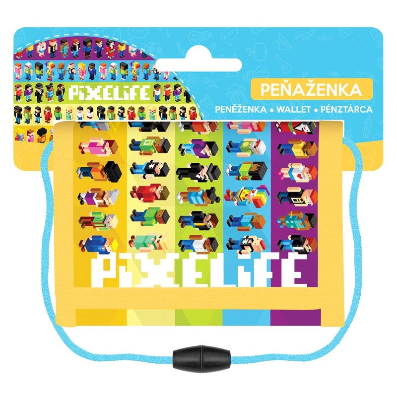 Detská textilná peňaženka Pixelife