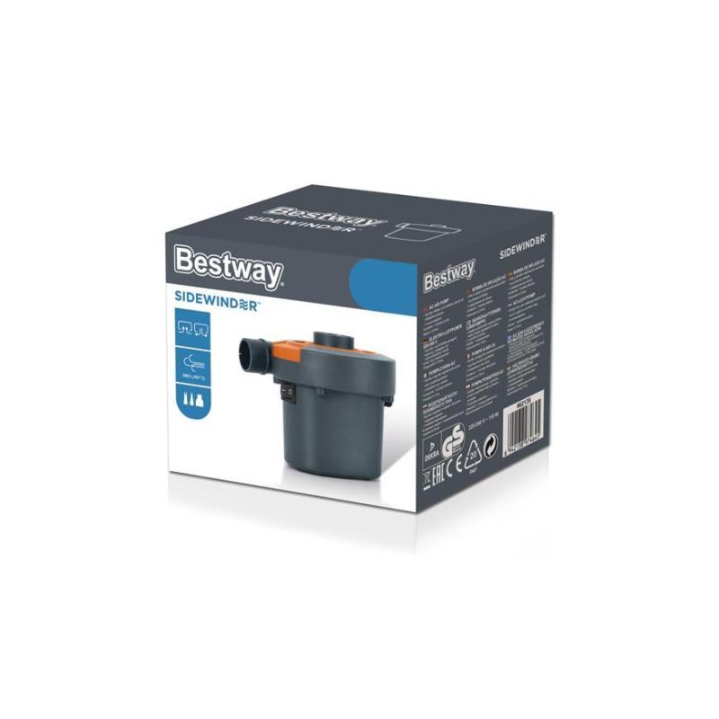 Pumpa Bestway® 62139, Sidewinder™, 220-240V, 3x adaptér, na nafukovačky, bazény a lopty