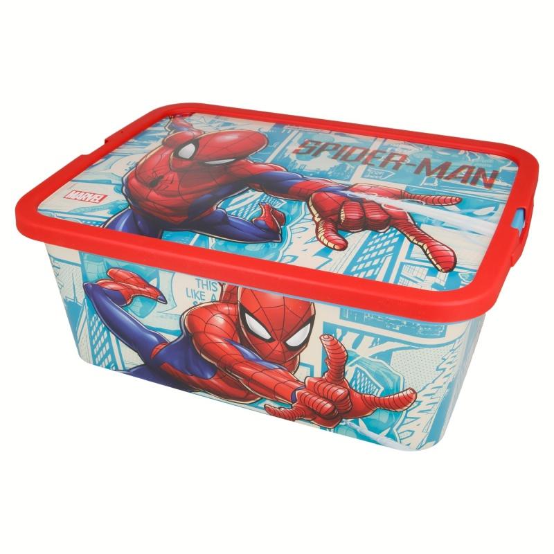 Plastový úložný box Spiderman, 13L, 02625