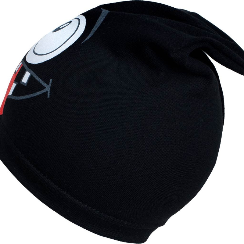 Jarná detská čiapočka New Baby smejko čierná 104 (3-4r) 1