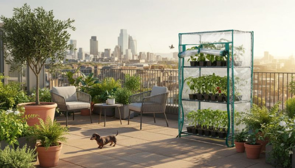 Parenisko Strend Pro Greenhouse, fólia, 460x240x800 mm, fóliovník 3