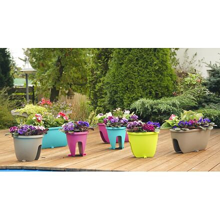 Balconia OVI balkónový kvetináč hnedá 4