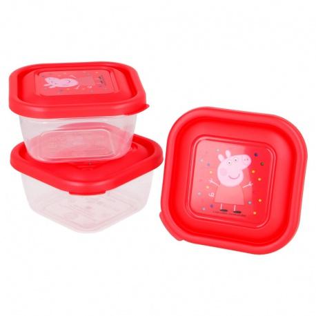 Plastová dóza / krabička na jedlo PEPPA PIG, 3ks, 13406