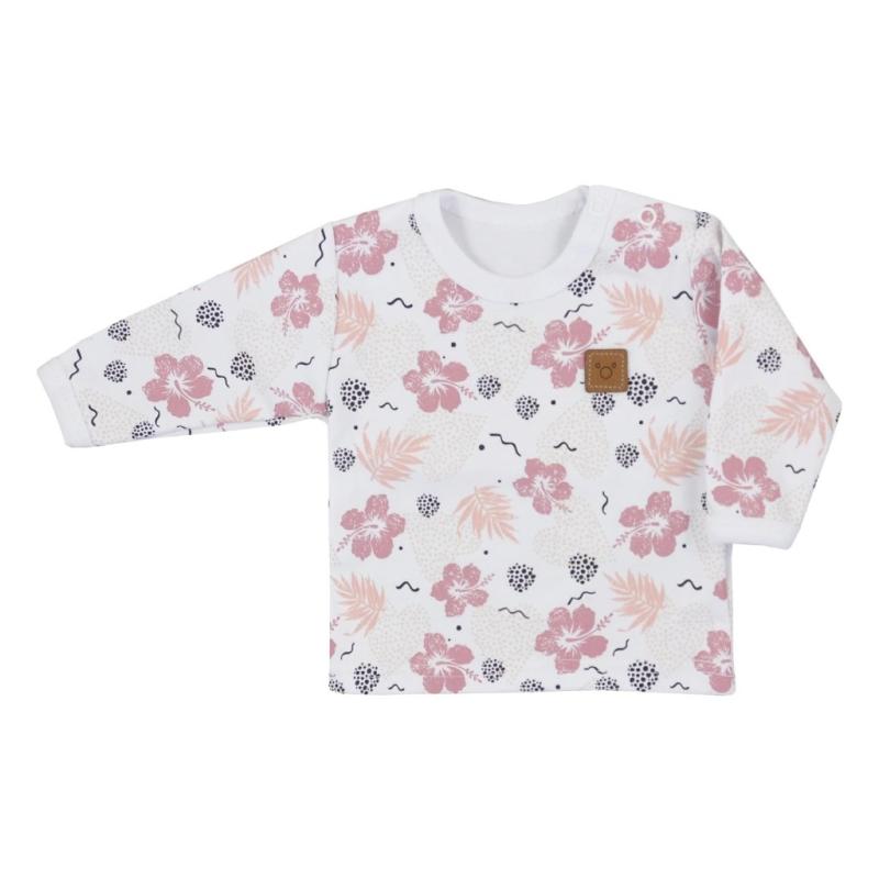 Dojčenské tričko s dlhým rukávom Koala Flowers 74 (6-9m)