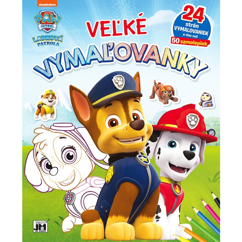 Veľké vymaľovánky a samolepky - Labková patrola