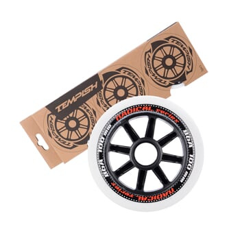 RADICAL 100x24 85/86A sada koliesok (3ks) black