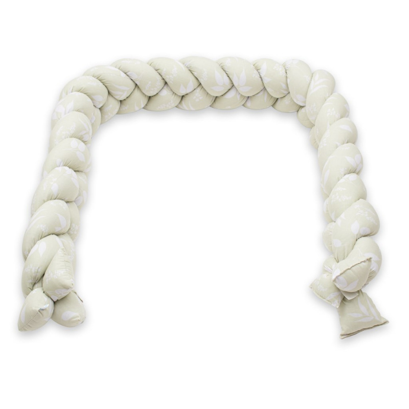 Ochranný mantinel do postieľky vrkoč New Baby Lístie