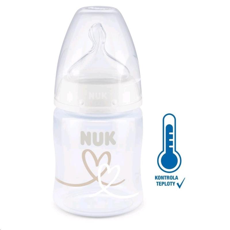 Dojčenská fľaša NUK First Choice Temperature Control 150 ml white