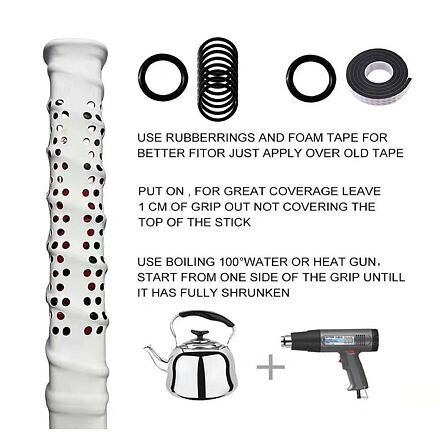 Shrink Grip koncovka na hokejku modrá 2