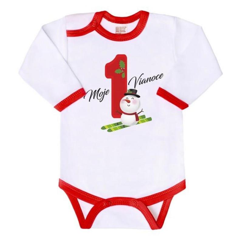 Body s potlačou New Baby Moje prvé Vianoce 86 (12-18m)