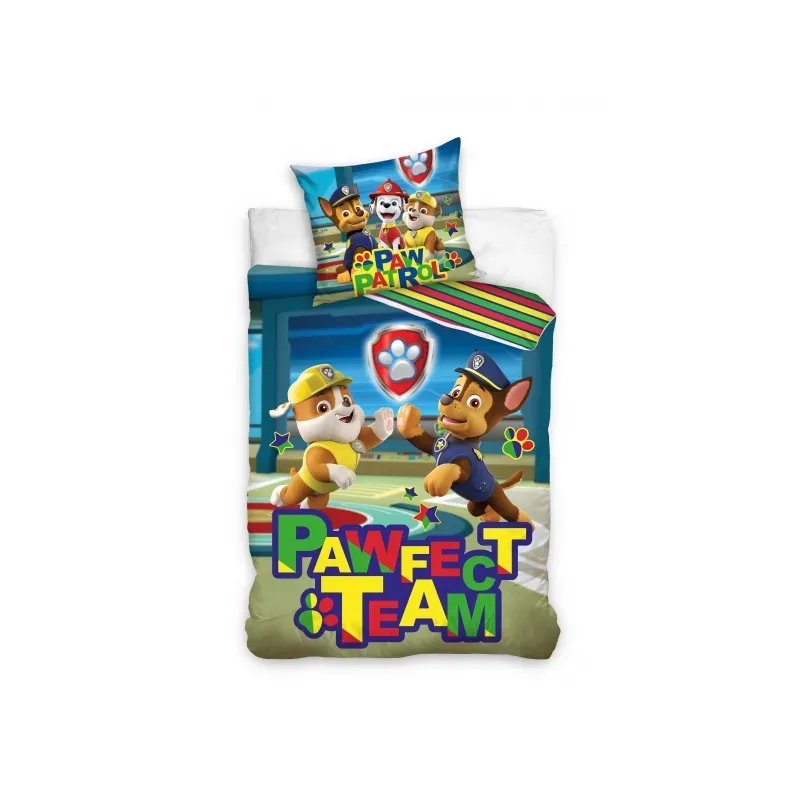 CARBOTEX Obojstranné obliečky PAW PATROL Perfect Team, 140/200+70/90, PAW202027