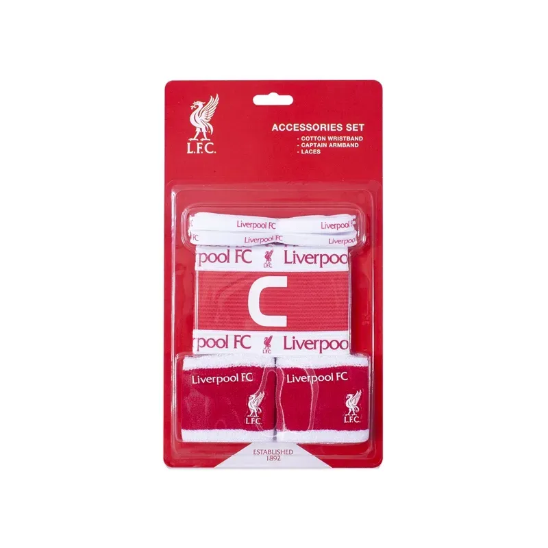 Accessories set LIVERPOOL F.C. (2x potítko, kapitánska páska, šnúrky do topánok)