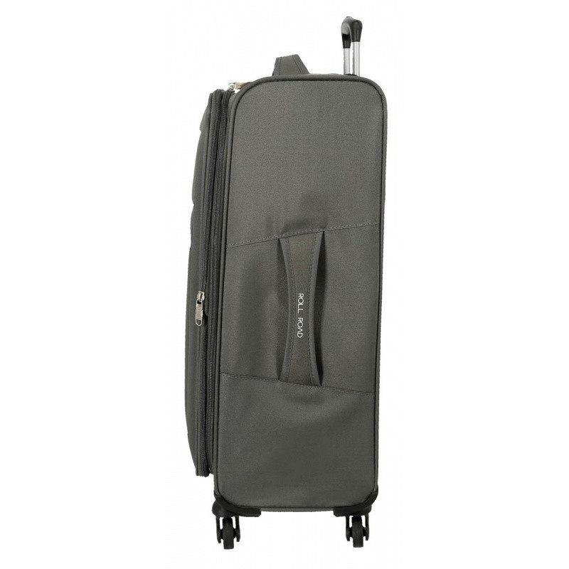 Textilný cestovný kufor ROLL ROAD ROYCE Grey / Sivý, 76x48x29cm, 93L, 5019322 (large) 1