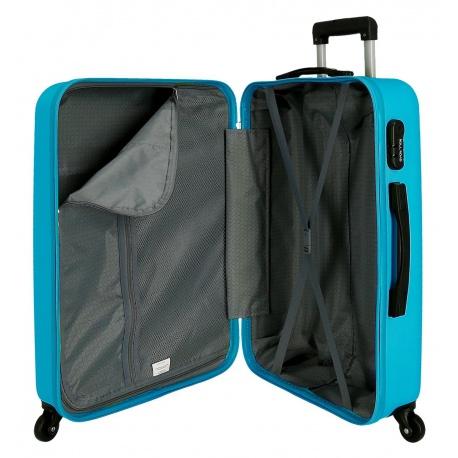 JOUMMA BAGS ABS Cestovný kufor ROLL ROAD FLEX Azul Claro, 75x52x28cm, 91L, 584936A (large)
