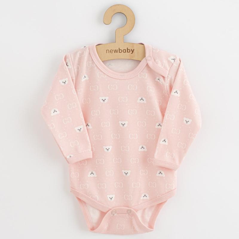 Dojčenské body New Baby Classic II medvedík biely 74 (6-9m)