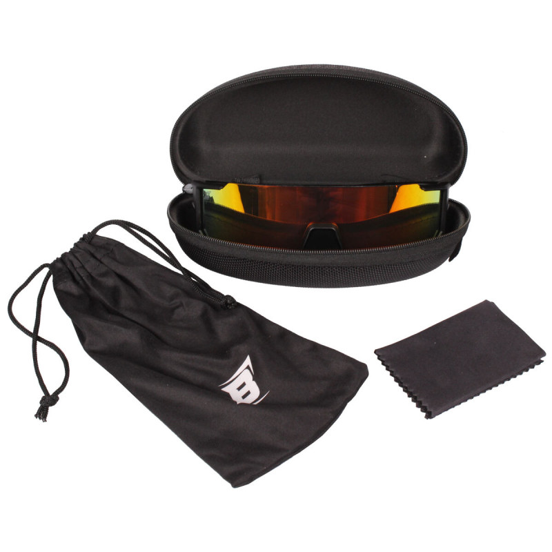 BG25 Polarized športové okuliare čierna-červená 1
