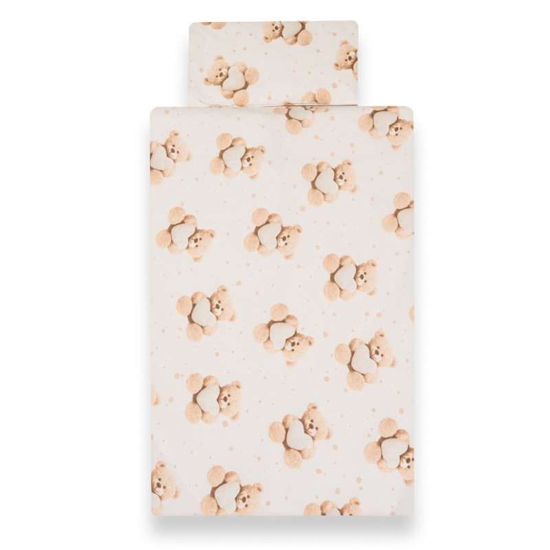 2-dielne posteľné obliečky New Baby Love Teddy Bear 90/120 cm beige