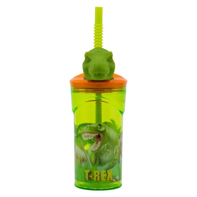 Plastový 3D pohár s figúrkou DINOSAUR T-REX, 360ml, 26266