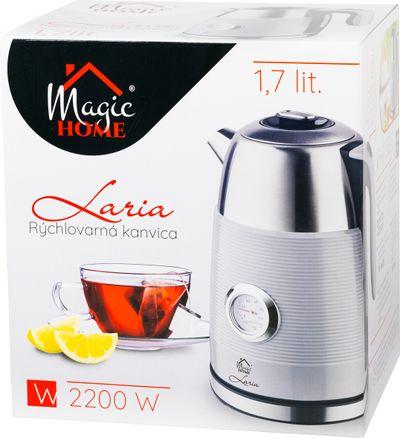 Kanvica MagicHome Laria, 1850-2200 W, 230 V, 50 Hz, 1700 ml, rýchlovarná, s teplomerom