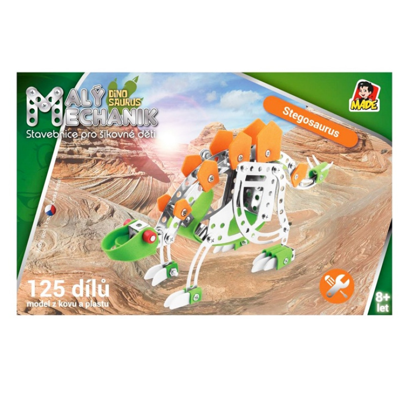 Malý mechanik - Dinosaurus stegosaurus 125 dielikov 2