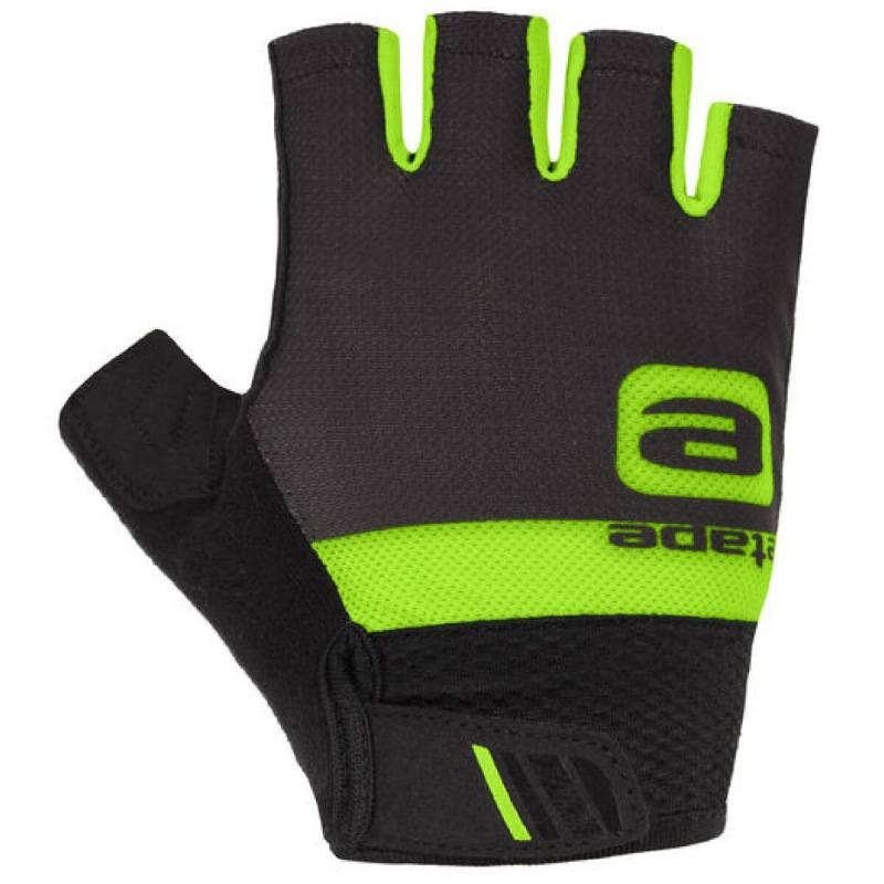 Air cyklistické rukavice čierna-zelená 1
