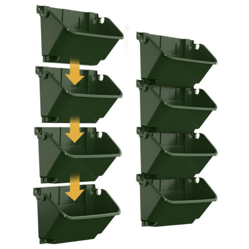Wallnet Set plastové kvetináče na stenu so samozavlažovaním 2