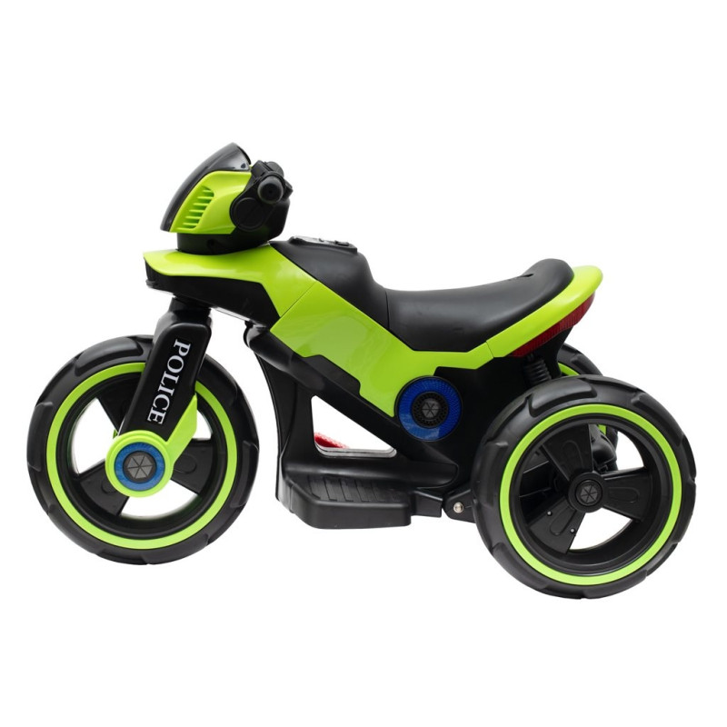 Detská elektrická motorka Baby Mix POLICE zelená 1