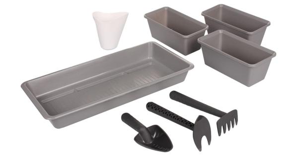 Plastkon Kit záhradný set s náradím a kelímkom