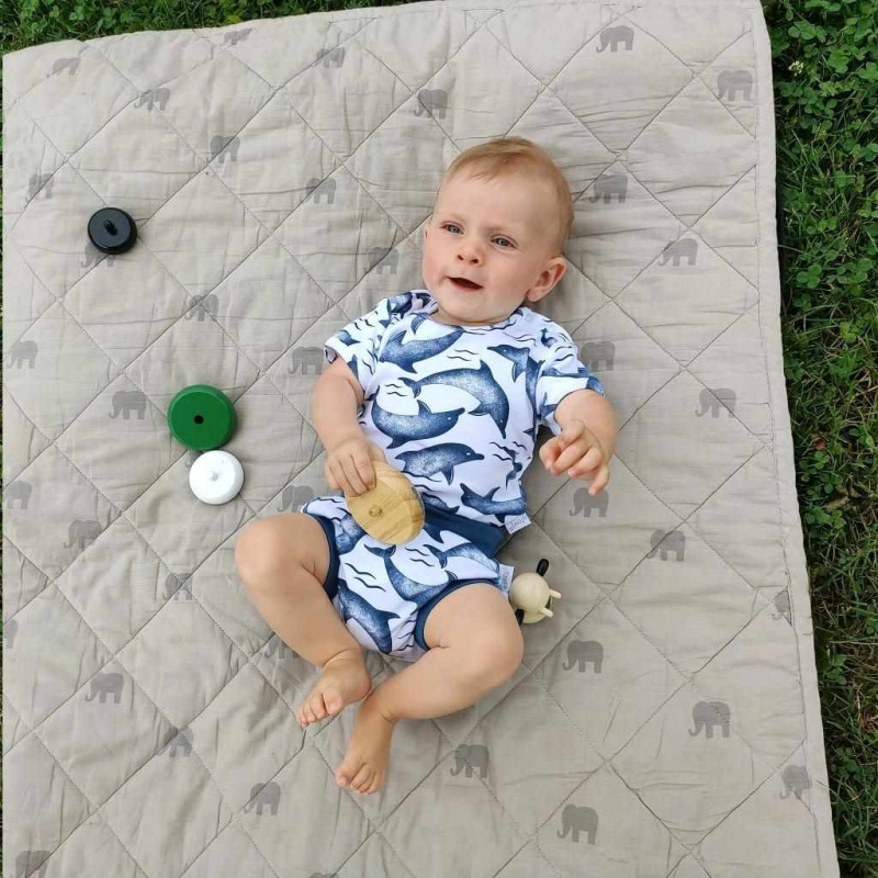 Dojčenské bavlnené kraťasy-bloomers Nicol Dolphin 0-3 m 1