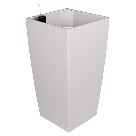 Plastkon Delto Stone samozavlažovací kvetináč 25 x 46 cm biela