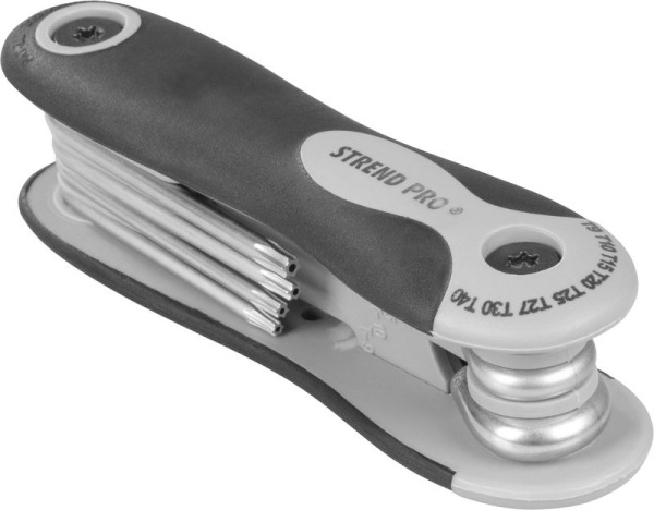 Sada kľúčov Strend Pro HK0208, 8 dielna, Torx, sklápacia, zástrčná 3