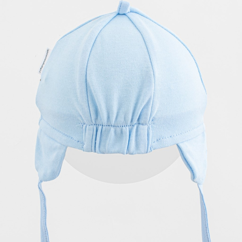Detská bavlnená čiapka so šiltom New Baby Casually dressed modrá 68/74 1