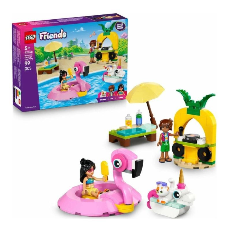 LEGO Friends Zábava pri bazéne s jednorožcom a plameniakom