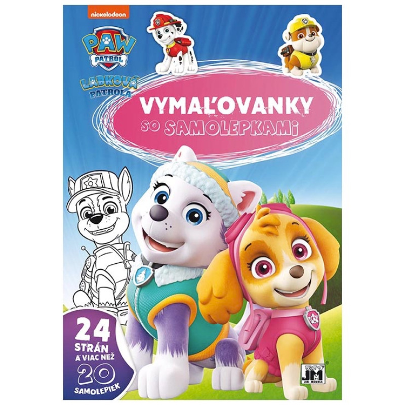 Vymaľovanka A4+ Labková patrola