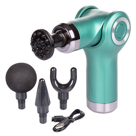 Massage Gun Mini vibračná masážna pištoľ zelená