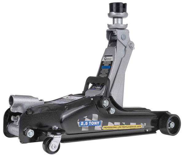 Zdvihák hydraulický pojazdný nízky 2.500 kg, 85-380 mm, kartón, GEKO 5