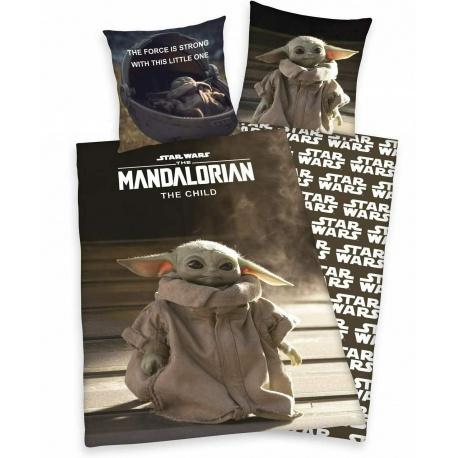 HERDING Obojstranné bavlnené obliečky STAR WARS The Mandalorian, 140/200+70/90