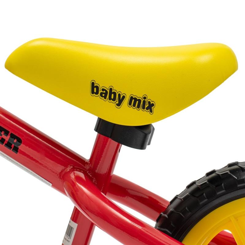 Detský balančný bicykel Baby Mix Traveller červený