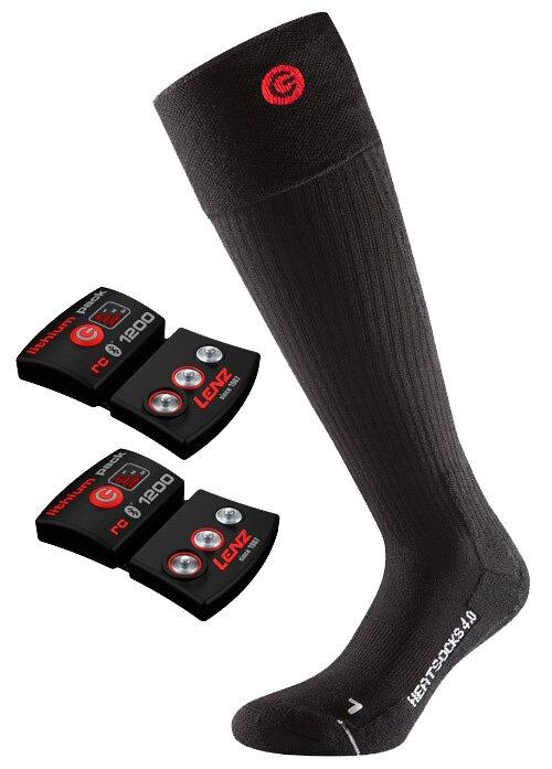 Lenz Heat Sock 4.0 Set vyhrievané ponožky čierna, veľ. XL