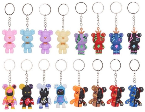 3D Kľúčenka Street Bear 16 druhov 2