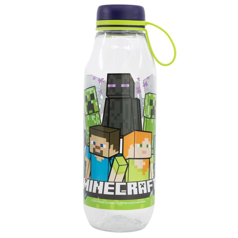 Plastová fľaša so silikónovým pútkom MINECRAFT, 650ml, 40483